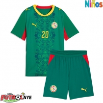 Camiseta Senegal Habib Diallo #20 Visitante Equipación para niños Mundial 2026 manga corta (+ pantalones cortos)